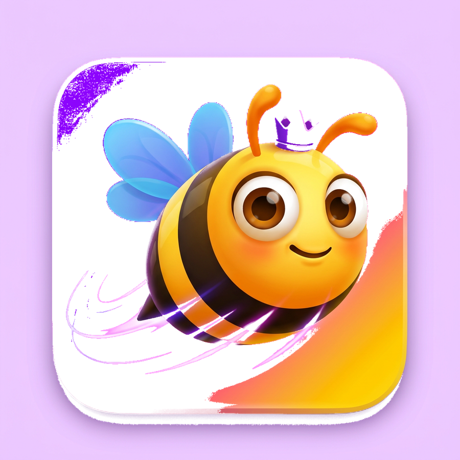 The Nuvobee bee mascot